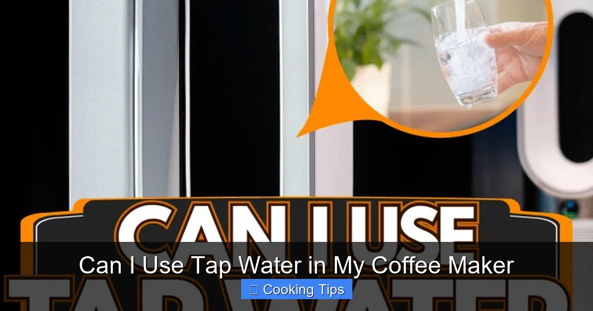 Can I Use Tap Water in My Coffee Maker
