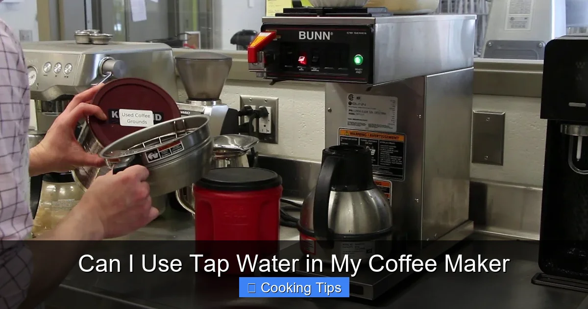Can I Use Tap Water in My Coffee Maker