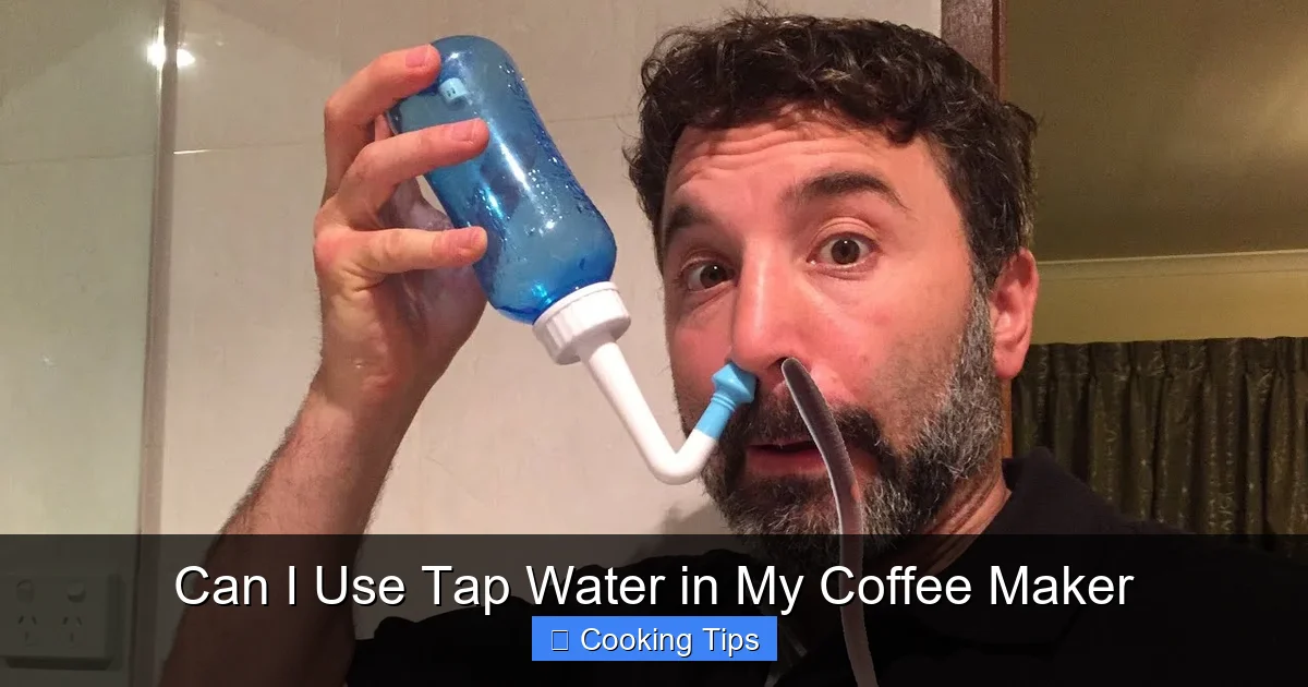 Can I Use Tap Water in My Coffee Maker