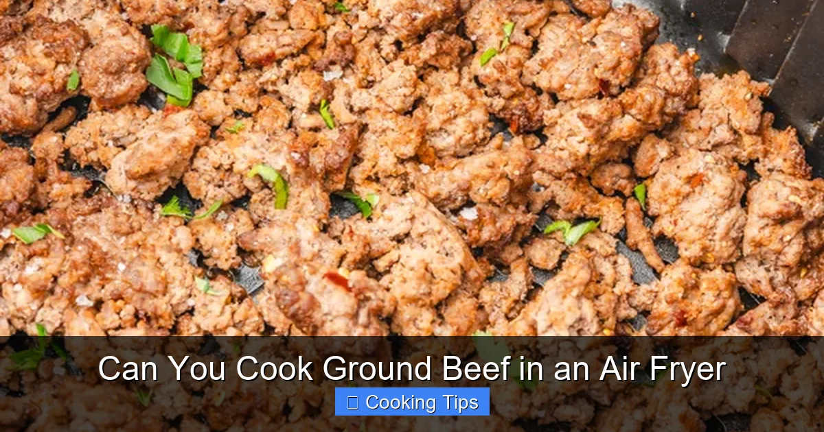 Can You Cook Ground Beef in an Air Fryer
