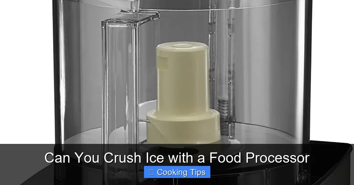 Can You Crush Ice with a Food Processor