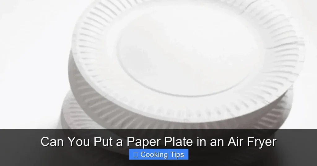 Can You Put a Paper Plate in an Air Fryer