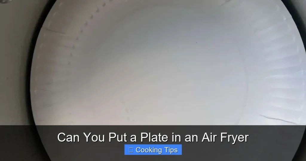 Can You Put a Plate in an Air Fryer