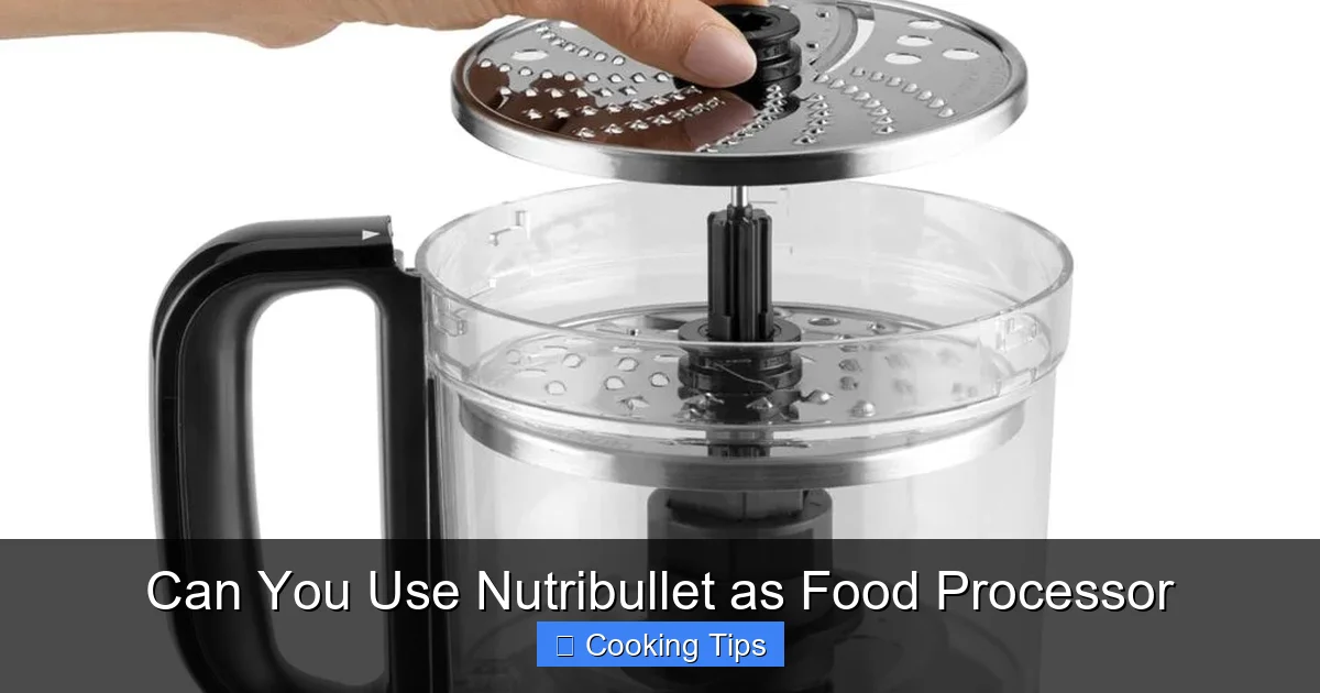 Can You Use Nutribullet as Food Processor