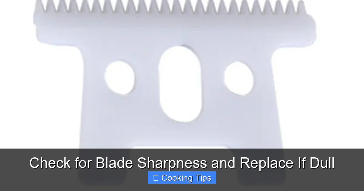Check for Blade Sharpness and Replace If Dull