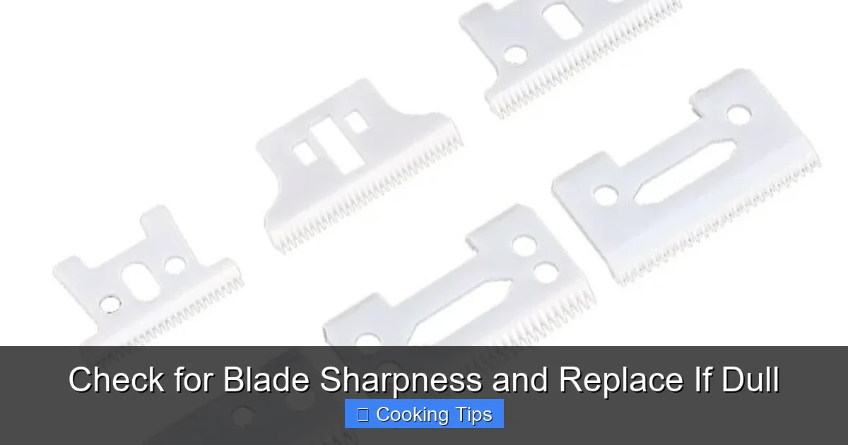Check for Blade Sharpness and Replace If Dull