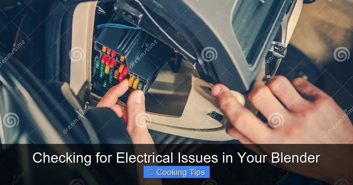 Checking for Electrical Issues in Your Blender