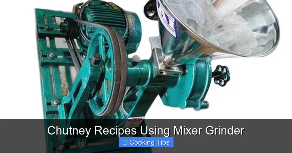 Chutney Recipes Using Mixer Grinder