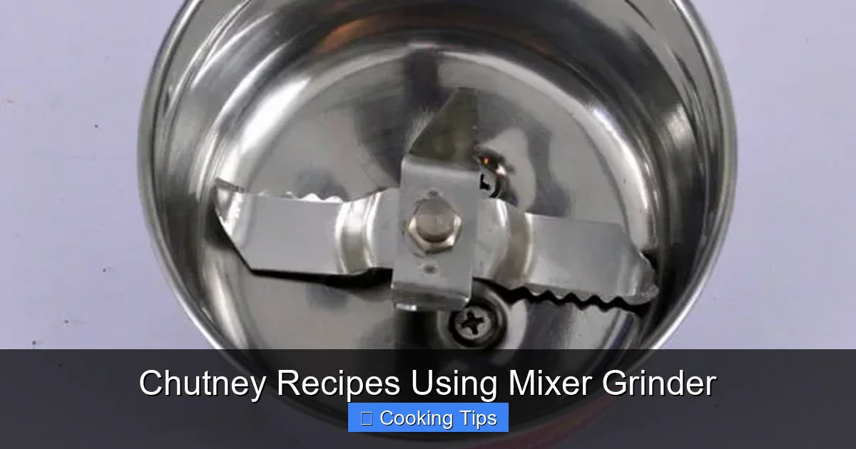 Chutney Recipes Using Mixer Grinder