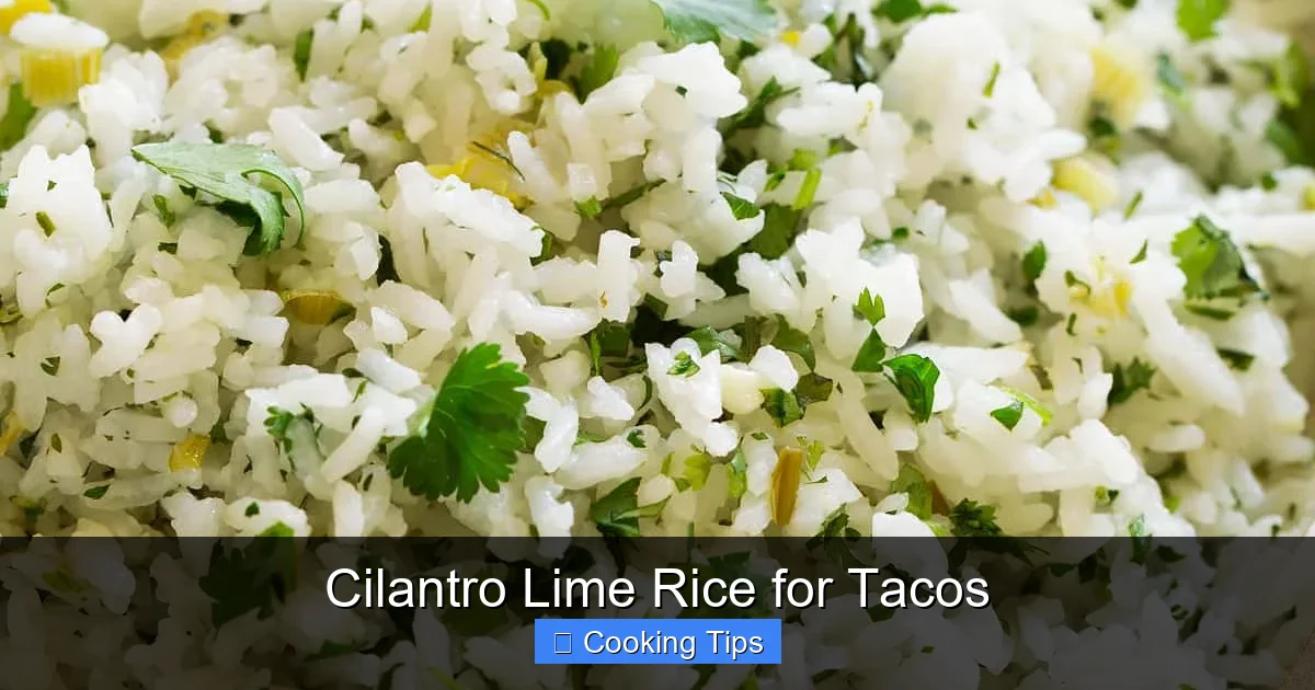 Cilantro Lime Rice for Tacos