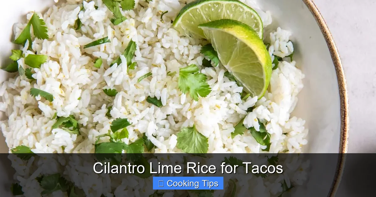 Cilantro Lime Rice for Tacos