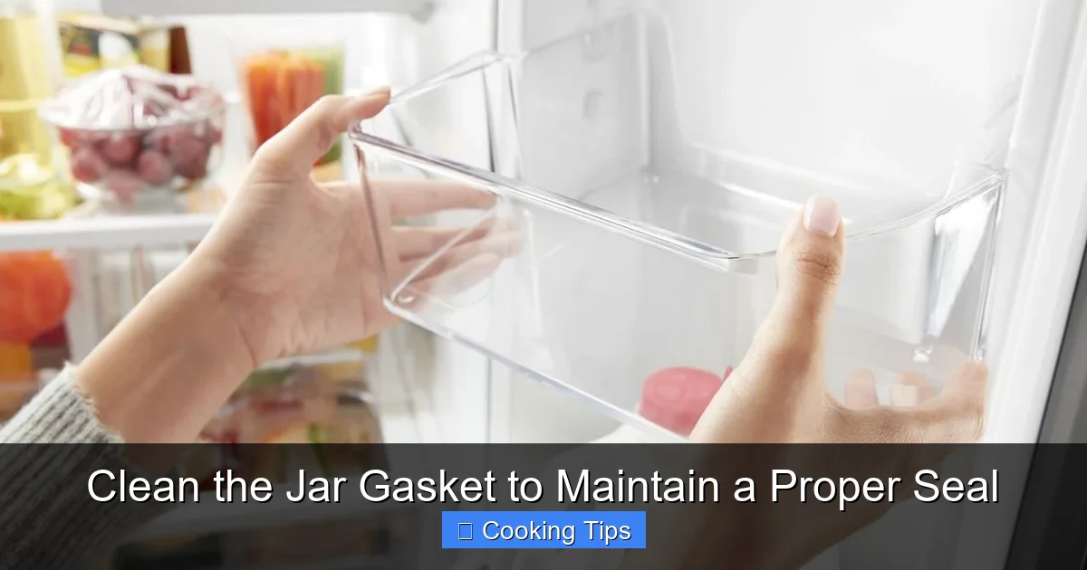 Clean the Jar Gasket to Maintain a Proper Seal