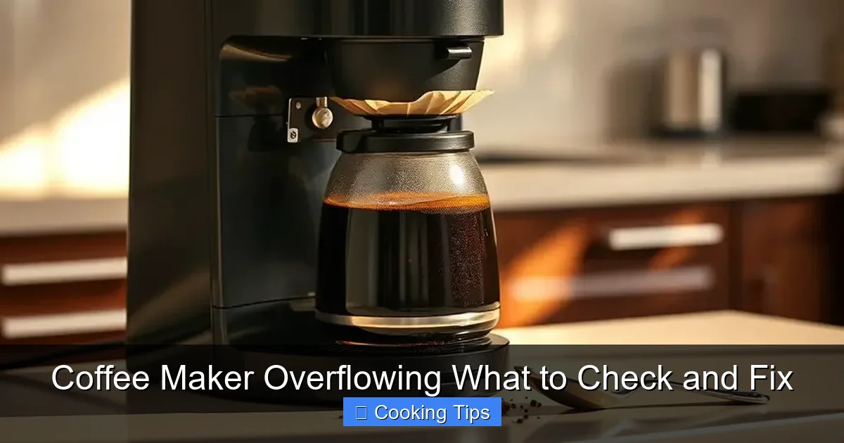 Coffee Maker Overflowing What to Check and Fix