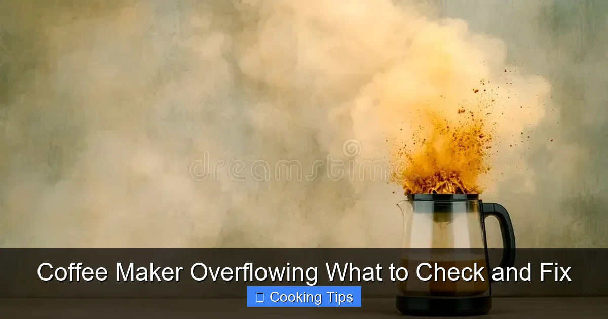 Coffee Maker Overflowing What to Check and Fix
