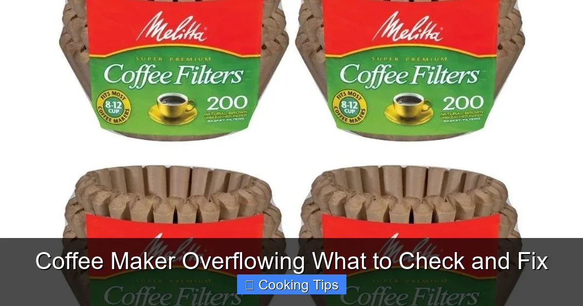 Coffee Maker Overflowing What to Check and Fix
