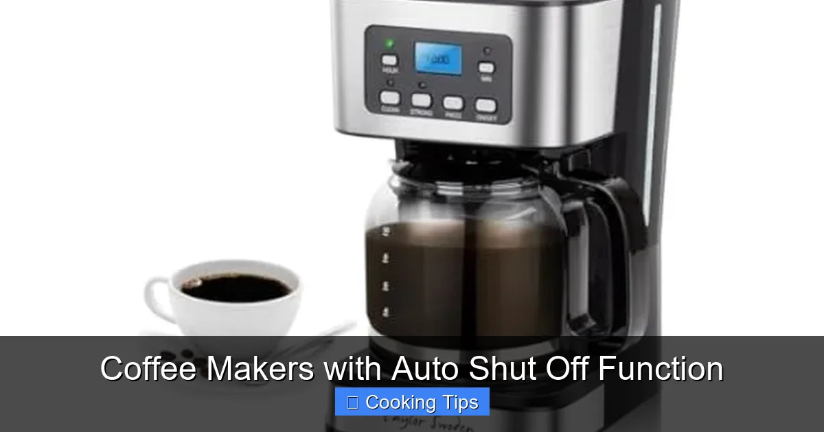 Coffee Makers with Auto Shut Off Function