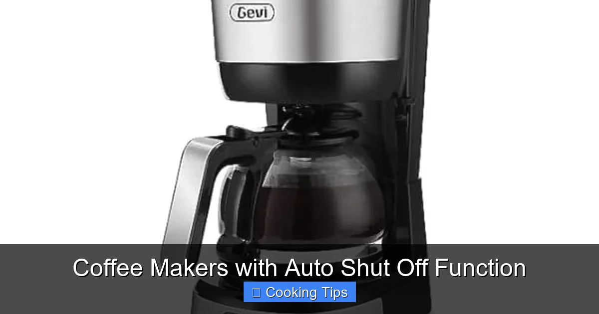 Coffee Makers with Auto Shut Off Function