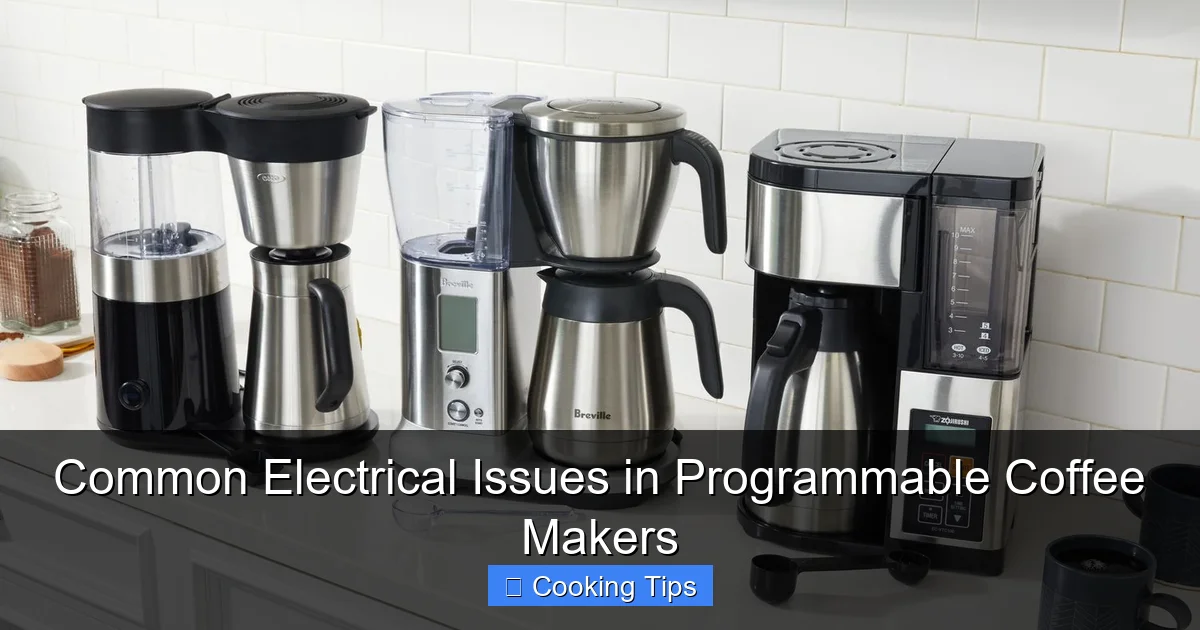 Common Electrical Issues in Programmable Coffee Makers