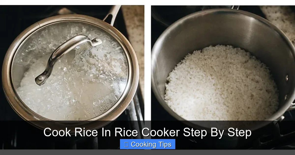 Cook Rice In Rice Cooker Step By Step