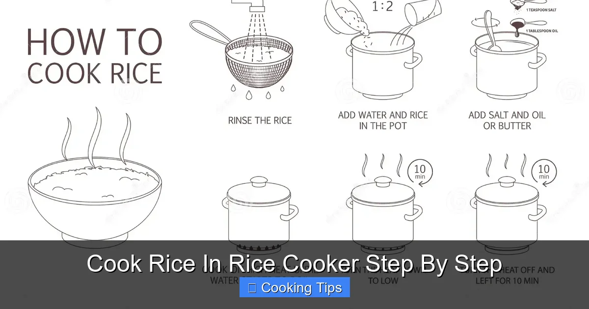 Cook Rice In Rice Cooker Step By Step