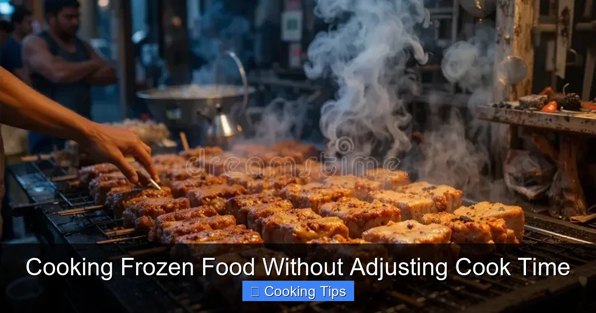 Cooking Frozen Food Without Adjusting Cook Time