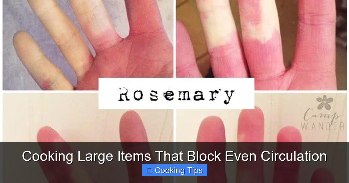 Cooking Large Items That Block Even Circulation