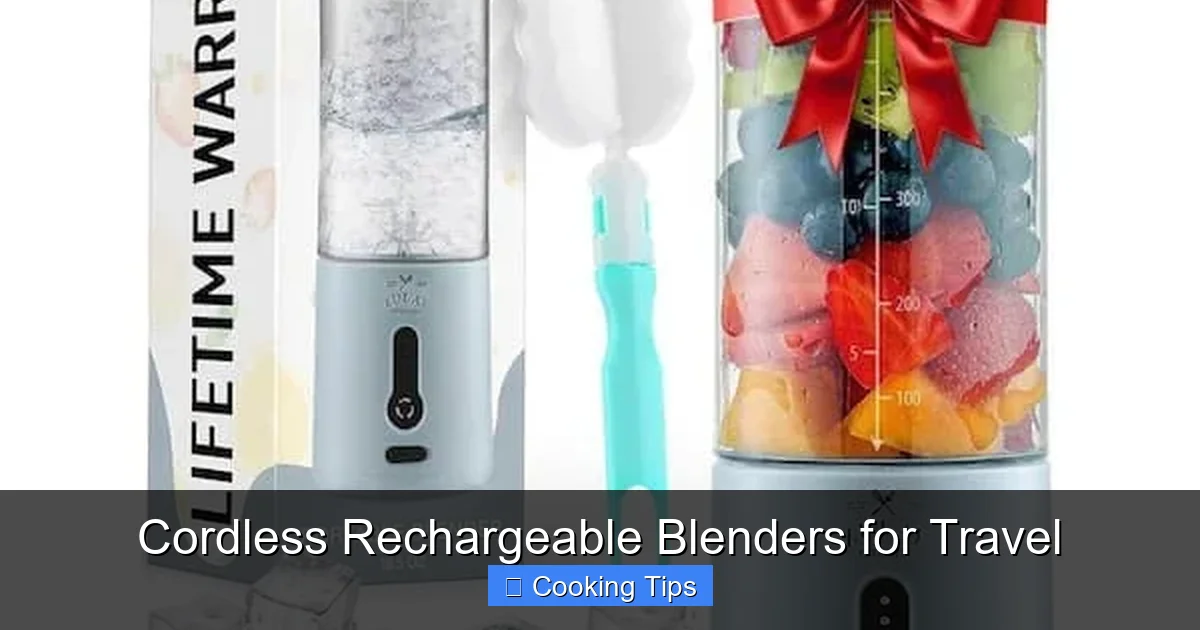 Cordless Rechargeable Blenders for Travel