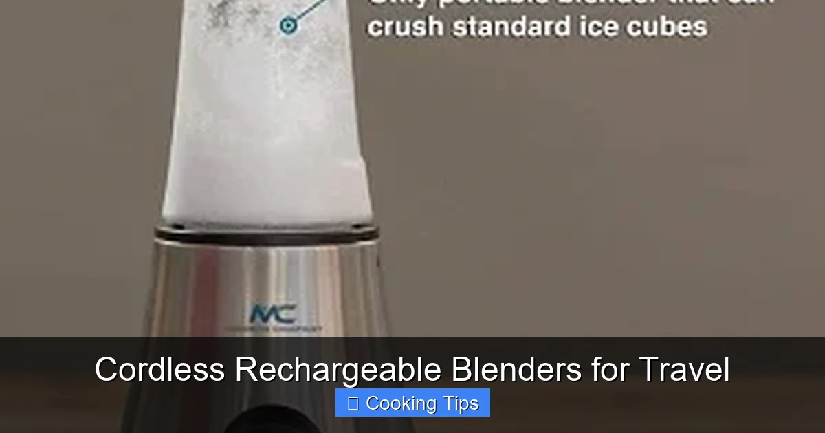 Cordless Rechargeable Blenders for Travel
