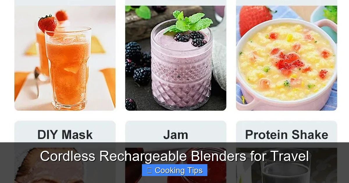Cordless Rechargeable Blenders for Travel