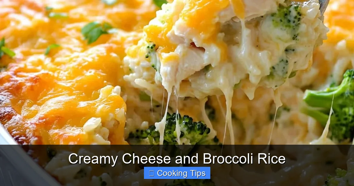 Creamy Cheese and Broccoli Rice