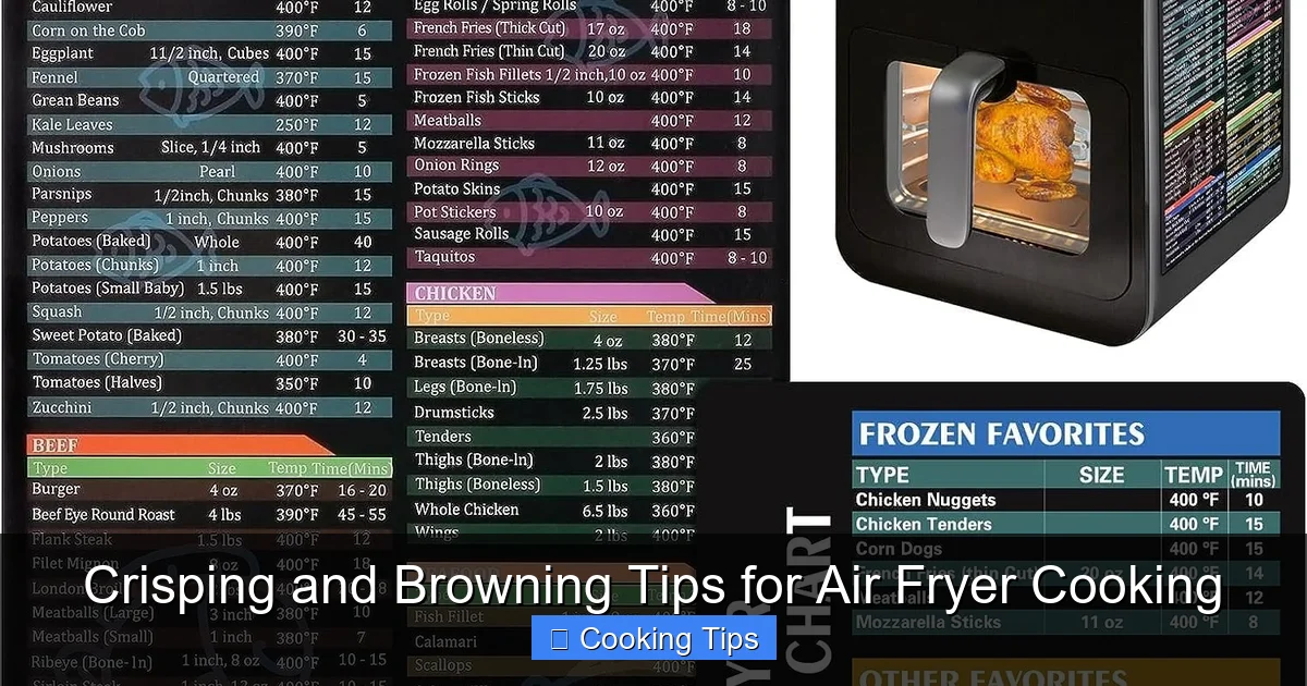 Crisping and Browning Tips for Air Fryer Cooking