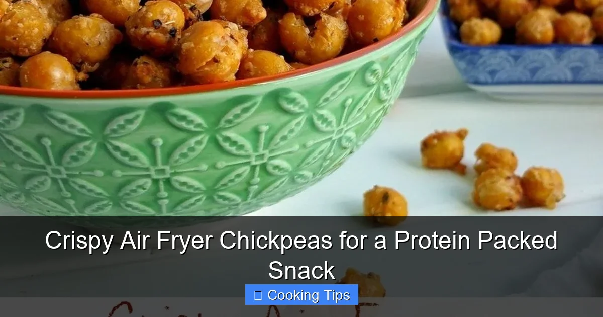 Crispy Air Fryer Chickpeas for a Protein Packed Snack