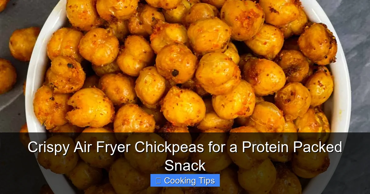 Crispy Air Fryer Chickpeas for a Protein Packed Snack