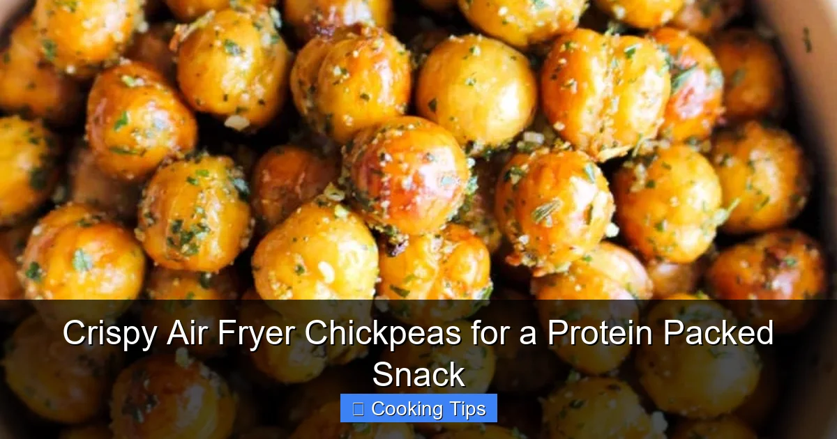 Crispy Air Fryer Chickpeas for a Protein Packed Snack