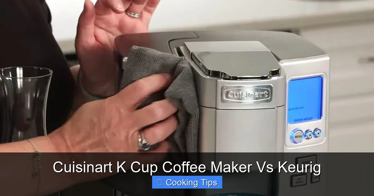 Cuisinart K Cup Coffee Maker Vs Keurig