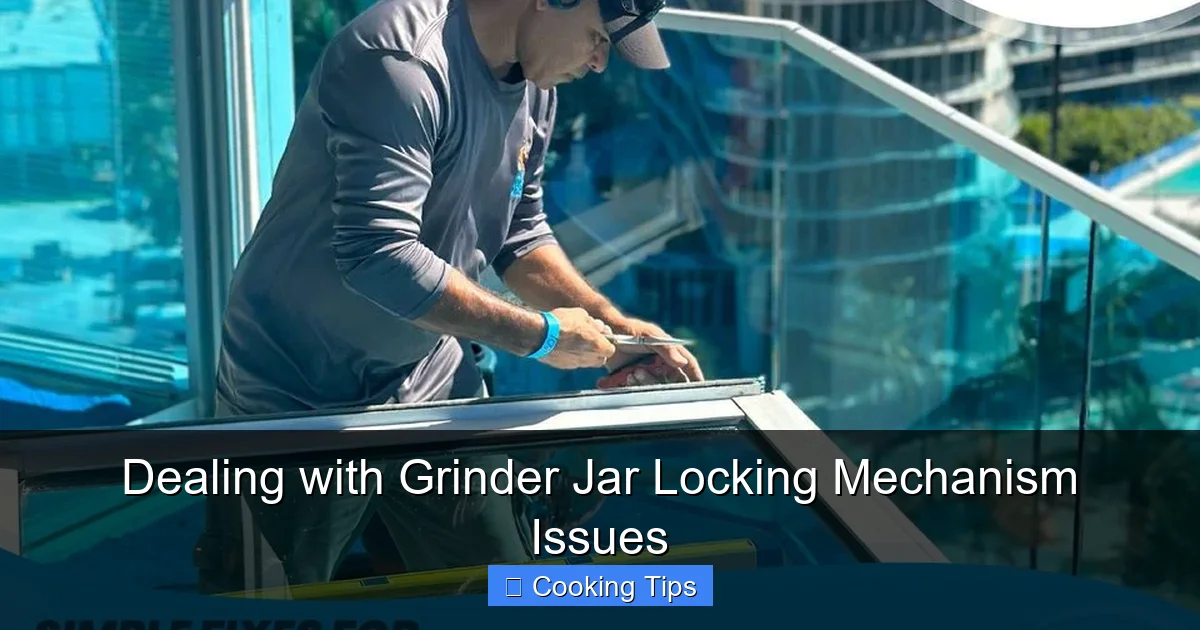 Dealing with Grinder Jar Locking Mechanism Issues