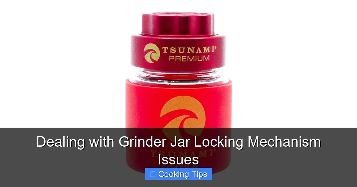 Dealing with Grinder Jar Locking Mechanism Issues