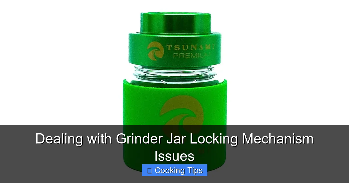 Dealing with Grinder Jar Locking Mechanism Issues