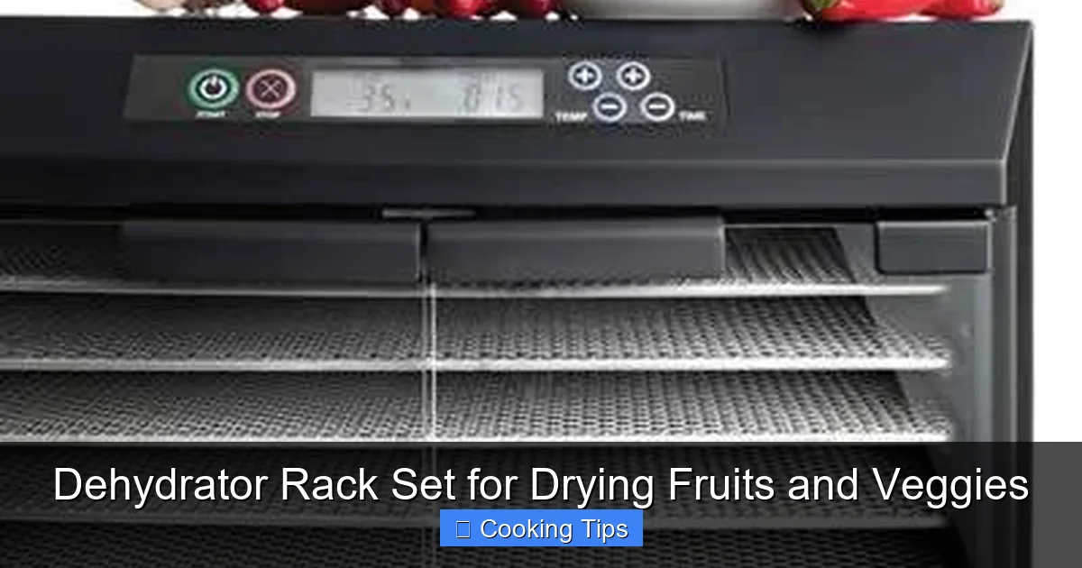 Dehydrator Rack Set for Drying Fruits and Veggies