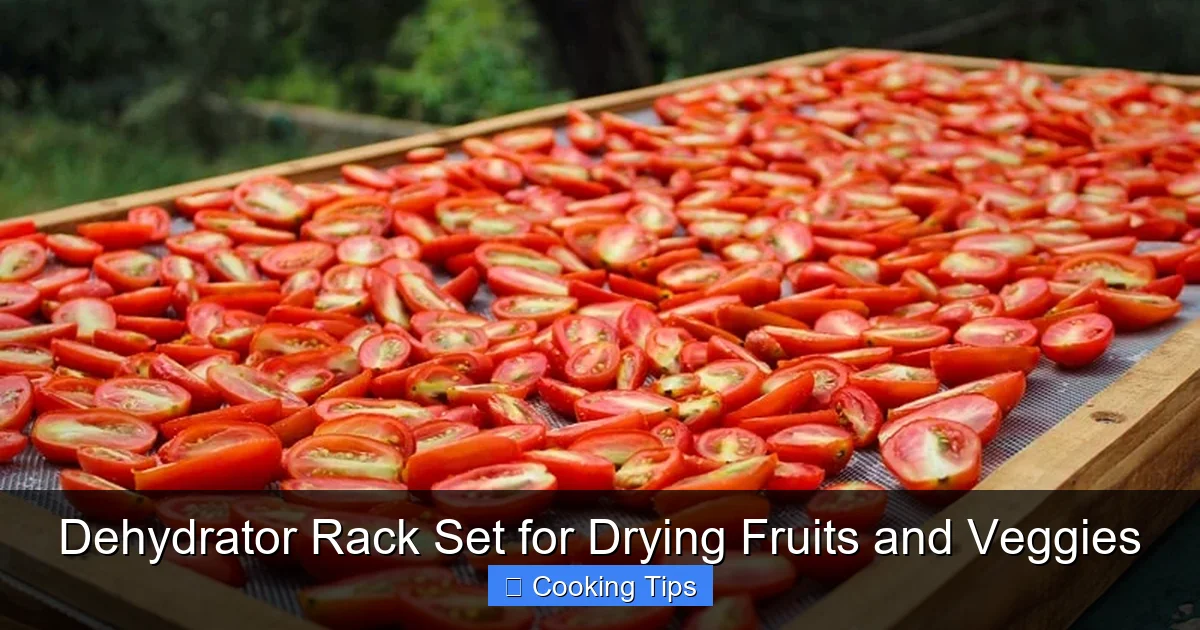 Dehydrator Rack Set for Drying Fruits and Veggies