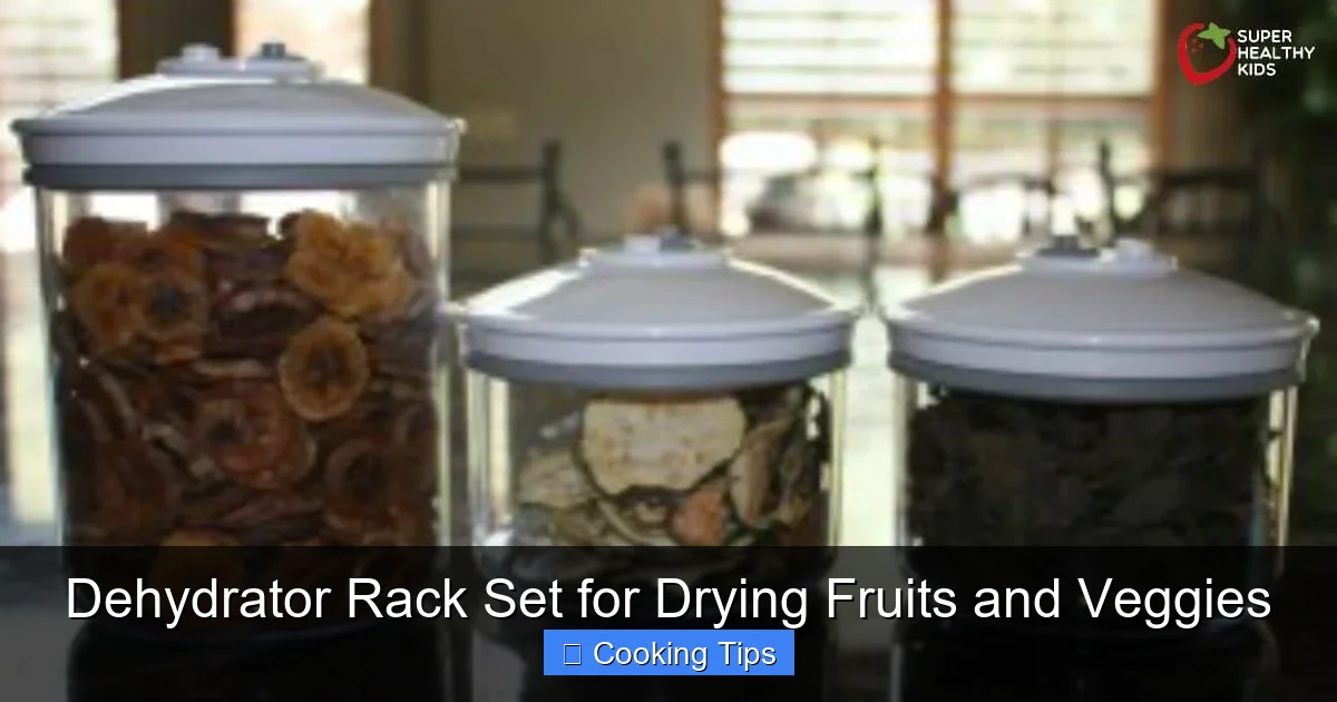 Dehydrator Rack Set for Drying Fruits and Veggies