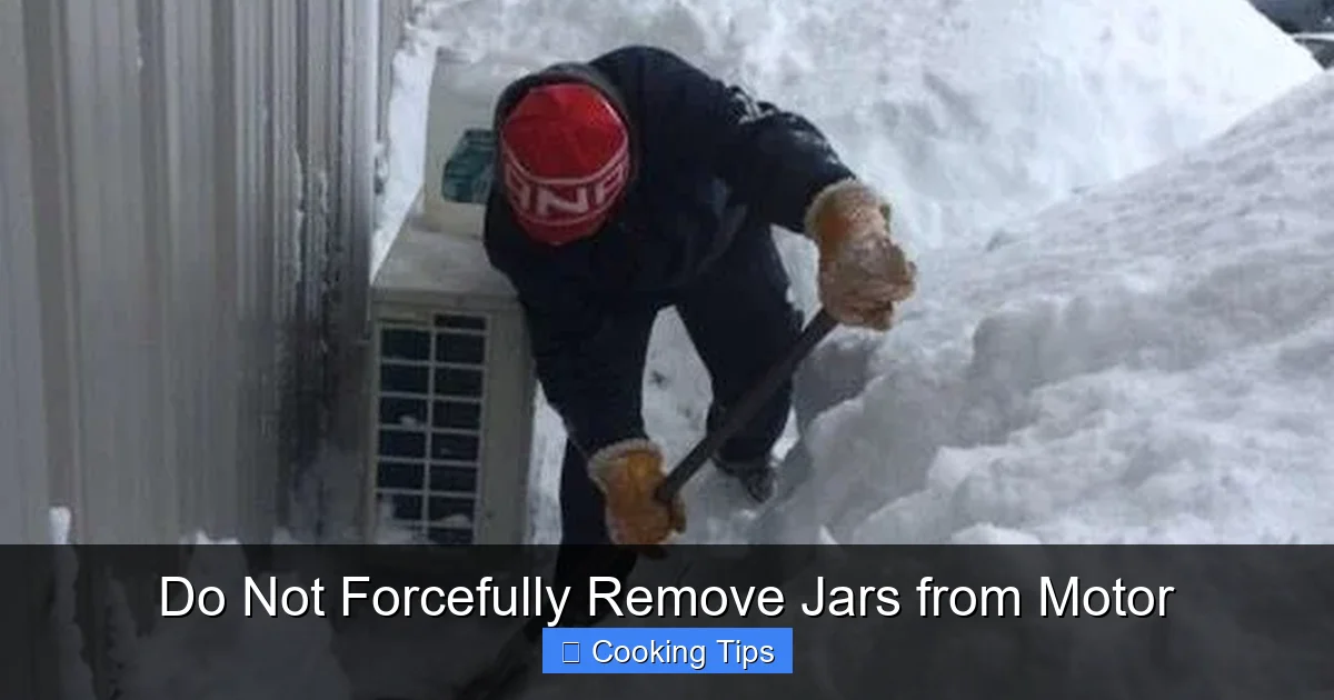 Do Not Forcefully Remove Jars from Motor