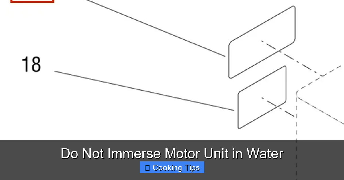 Do Not Immerse Motor Unit in Water