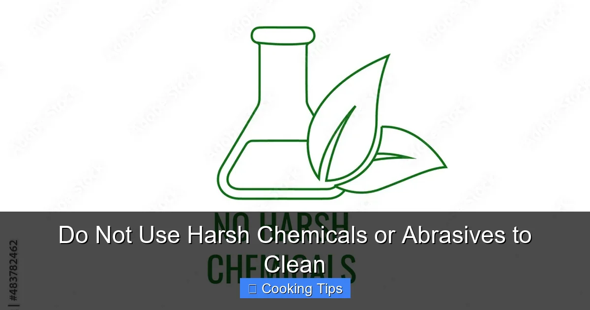 Do Not Use Harsh Chemicals or Abrasives to Clean