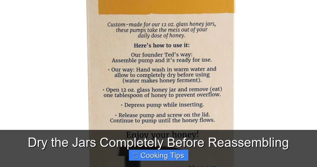 Dry the Jars Completely Before Reassembling