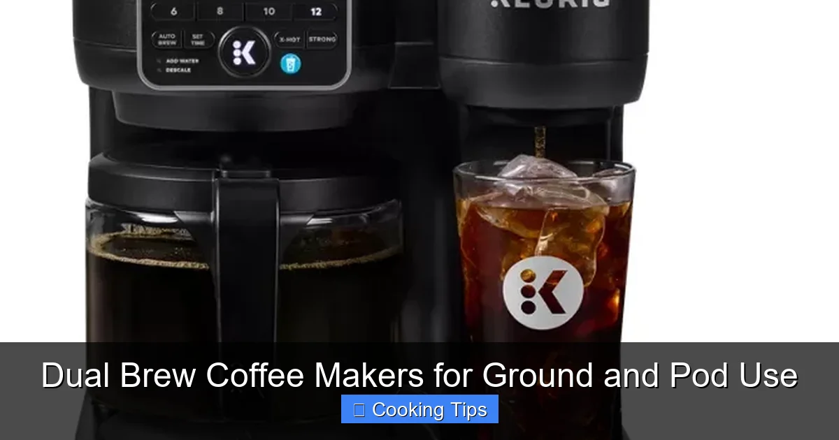 Dual Brew Coffee Makers for Ground and Pod Use