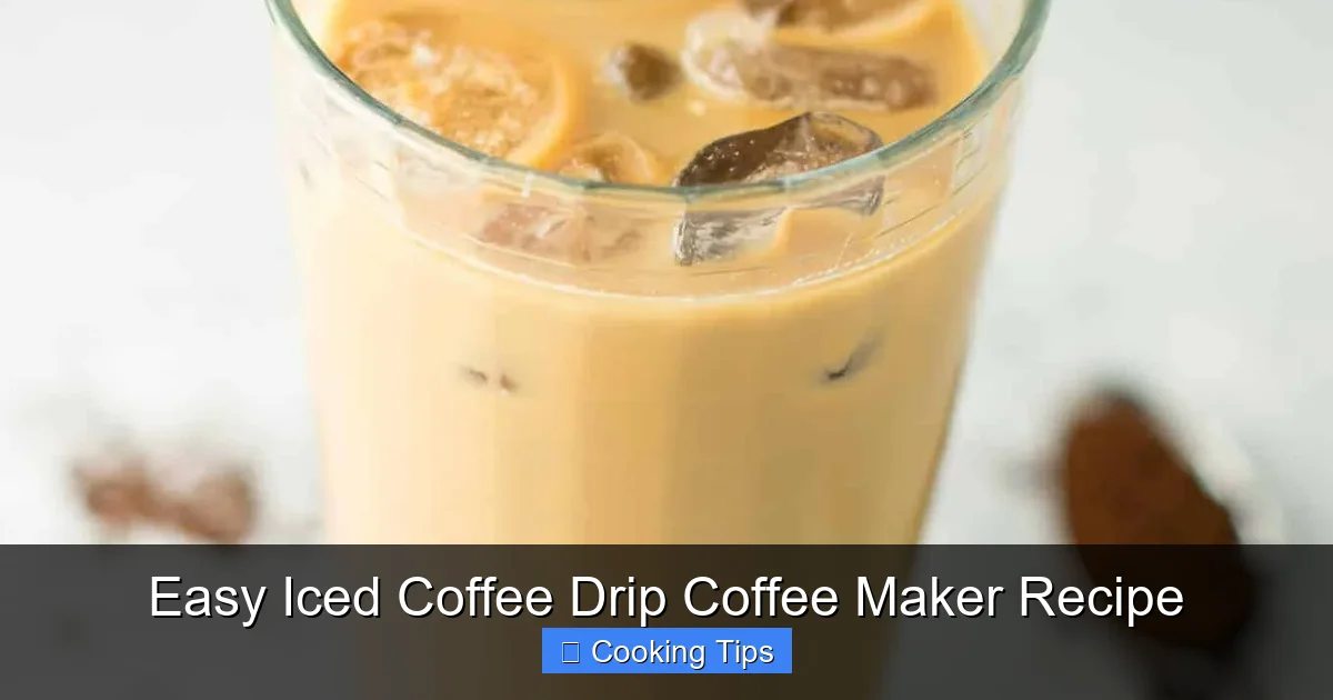 Easy Iced Coffee Drip Coffee Maker Recipe