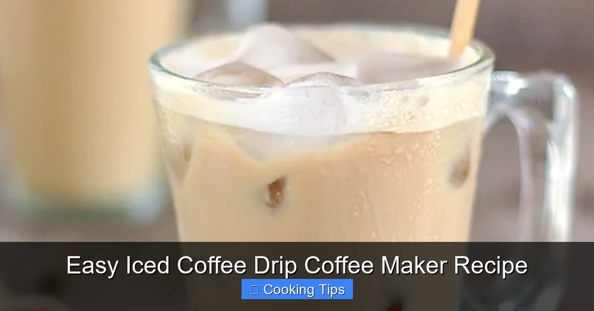 Easy Iced Coffee Drip Coffee Maker Recipe