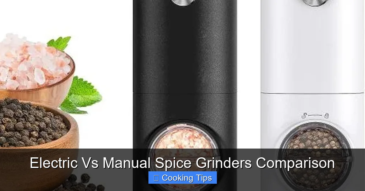 Electric Vs Manual Spice Grinders Comparison