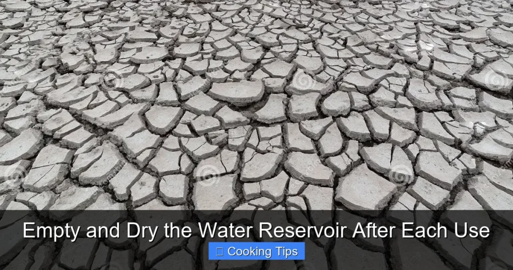 Empty and Dry the Water Reservoir After Each Use